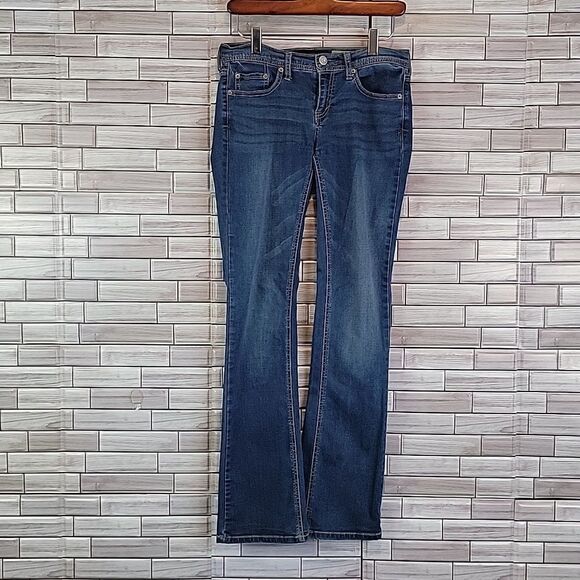 Aeropostale blue denim low-rise bootcut jeans Size 4 - Picture 5 of 16